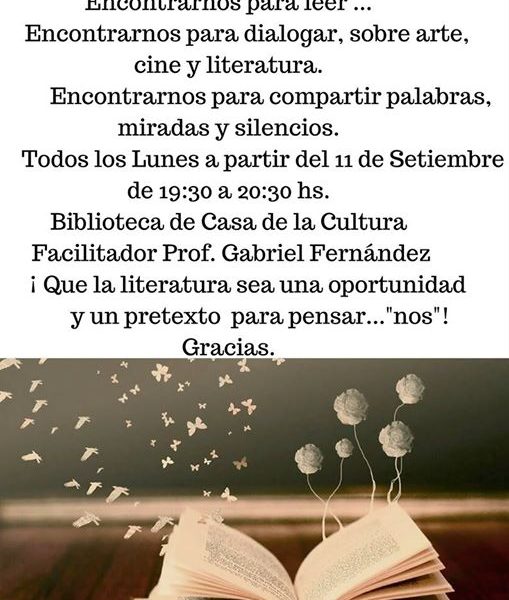 08.09.2017 Se inicia taller de lectura en Casa de la Cultura 08.09.2017 Se inicia taller de lectura en Casa de la Cultura