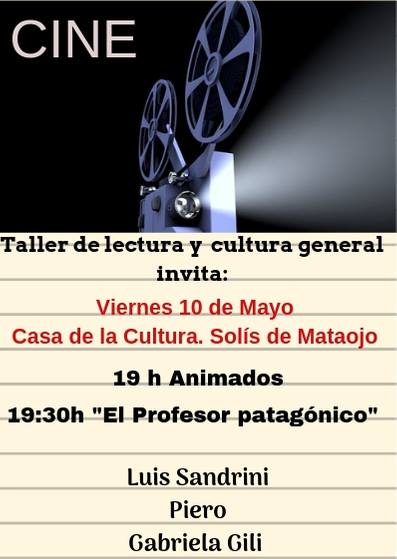 10.05.2019 Jornada de cine con el Taller de Lectura y Cultura General 10.05.2019 Jornada de cine con el Taller de Lectura y Cultura General