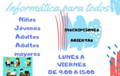 17.07.2019 Espacio de Inclusión Digital abre inscripciones para clases de Informática 17.07.2019 Espacio de Inclusión Digital abre inscripciones para clases de Informática