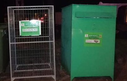 28.08.2019 Municipio colocó recipientes para cartón y plástico en puntos de la localidad