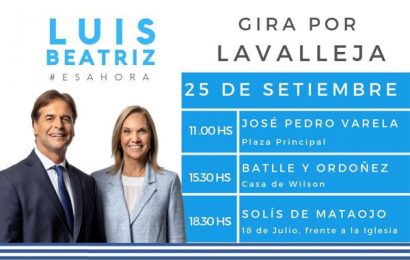 24.09.2019 Luis Lacalle Pou y Beatriz Argimón estarán en Solís de Mataojo