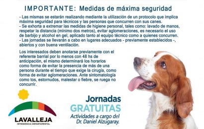 24.11.2020 Jornada de castración de canes en Solís de Mataojo 24.11.2020 Jornada de castración de canes en Solís de Mataojo