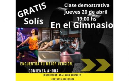 20.04.2023 Hoy clase demostrativa de Zumba Toning en el gimnasio de Solís de Mataojo