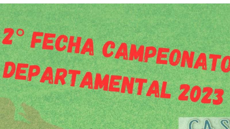 08.06.2023 Este sábado será la 2° fecha del Campeonato Departamental de fútbol infantil