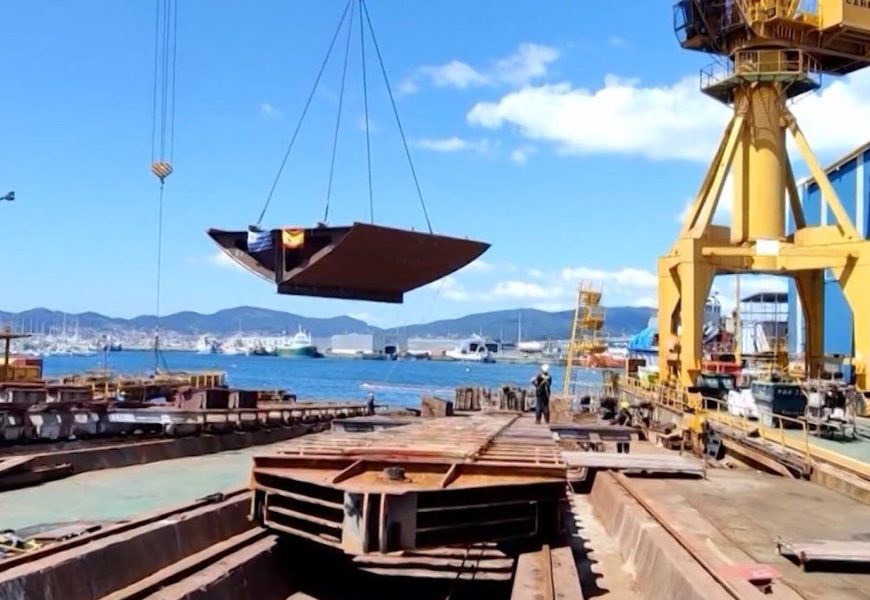 Cardama exige al gobierno uruguayo el retiro de las estructuras de patrulleras de su astillero